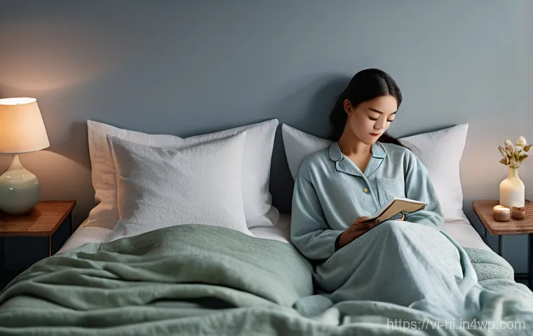 음악과 수면의 관계 - **Prompt 1: The Embrace of Gentle Melodies**
"A peaceful and serene bedroom scene at dusk. A you...