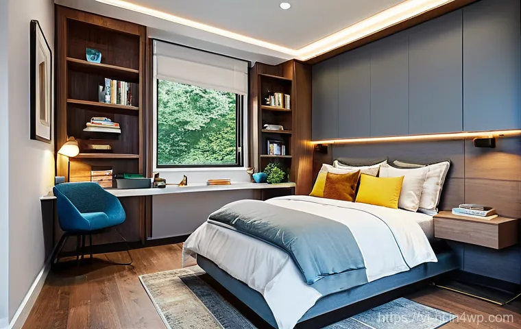 휴식 공간으로서의 침실 활용법 - **Prompt 2: Minimalist Comfort with Natural Elegance**
    "A clean and minimalist bedroom designed ...